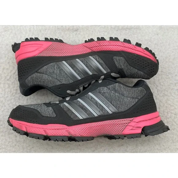Adidas Running Shoes Womens 9 AKTIV Trails Hiking Gray Pink NO INSOLES B26576 - Picture 7 of 12
